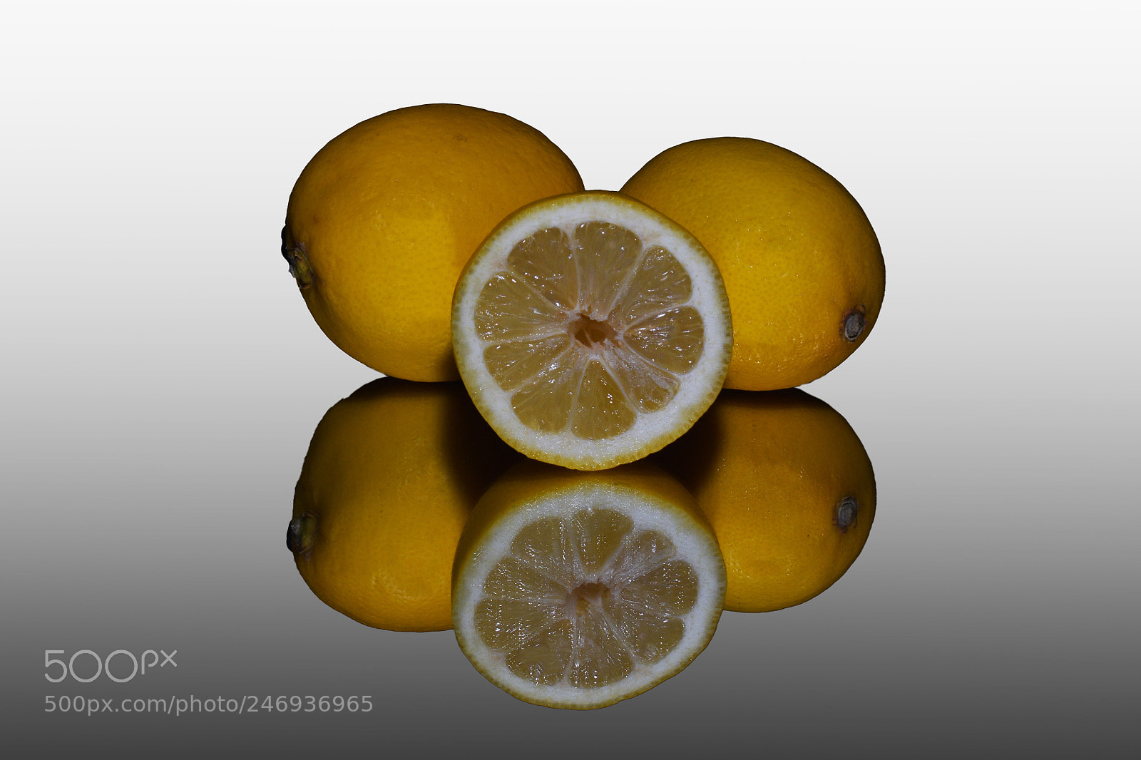 Nikon D5600 sample photo. Lemons reflections photography
