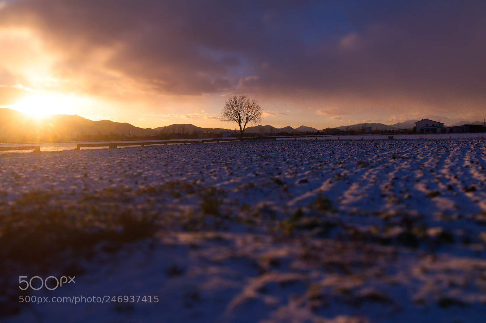Nikon D90 sample photo. Cold sunset photography