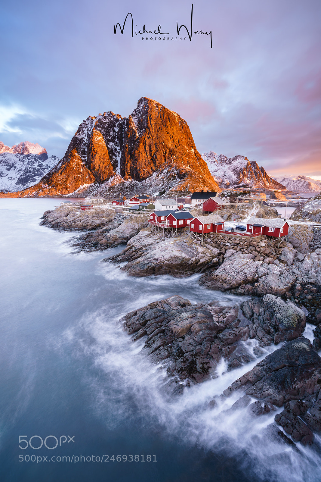 Sony a7R III sample photo. Sunrise hamnøy, lofoten photography
