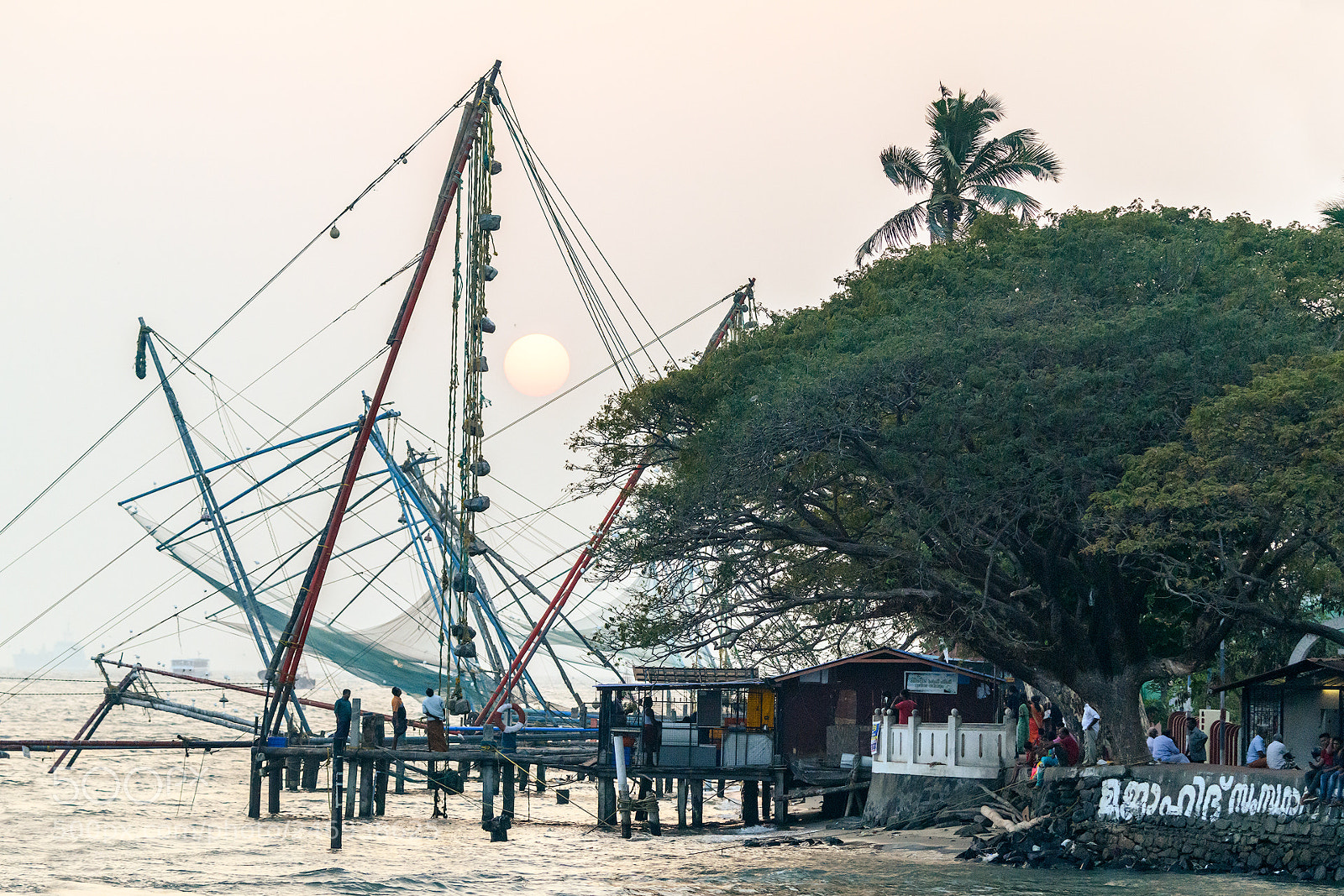 Nikon D850 sample photo. Sunset through the rigging photography