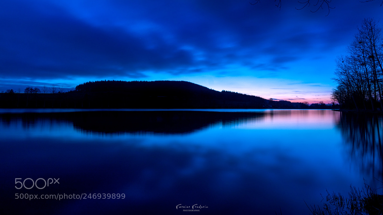 Nikon D7100 sample photo. Blue hour beaubery pond photography