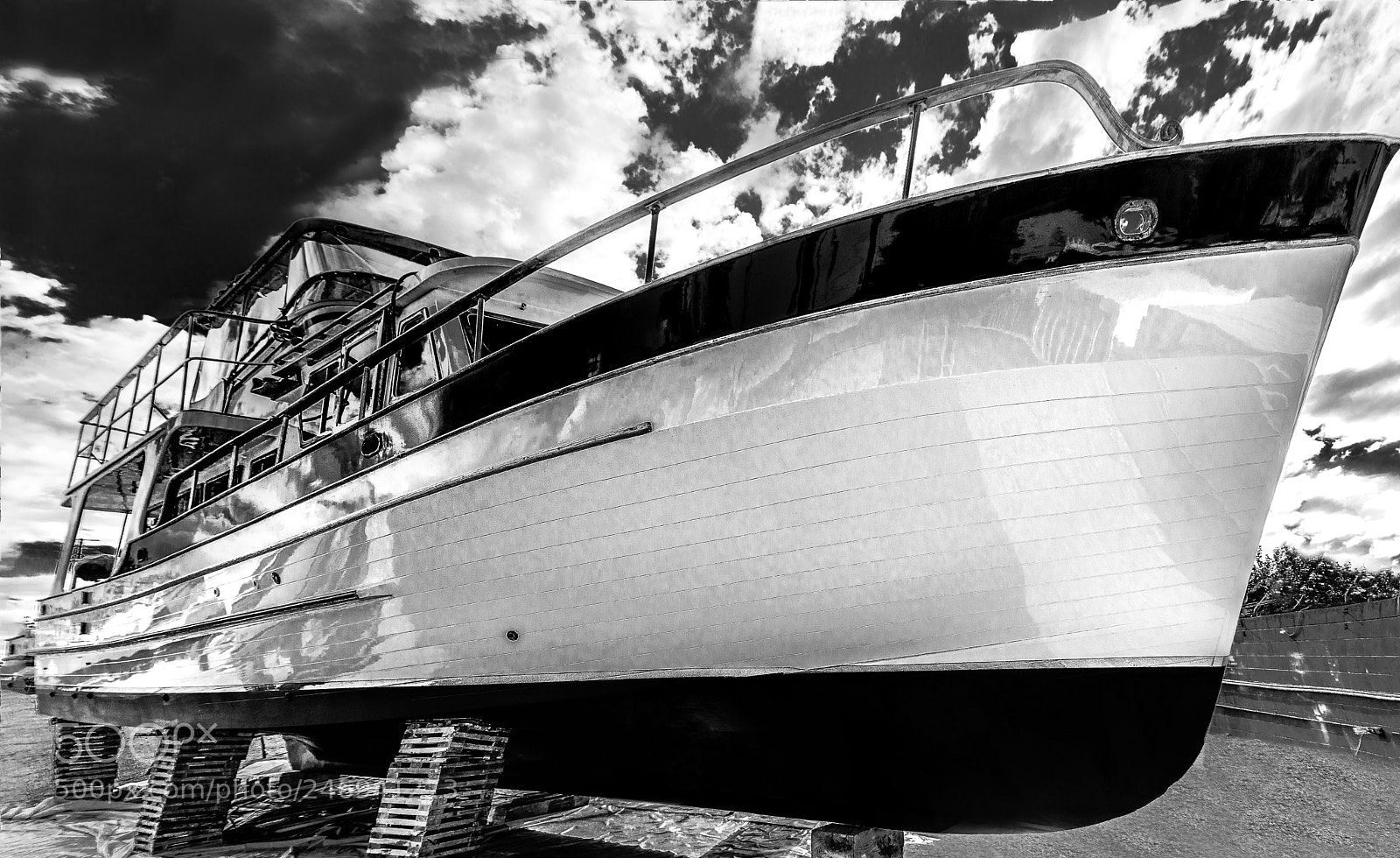 Nikon D810 sample photo. Dry dock photography