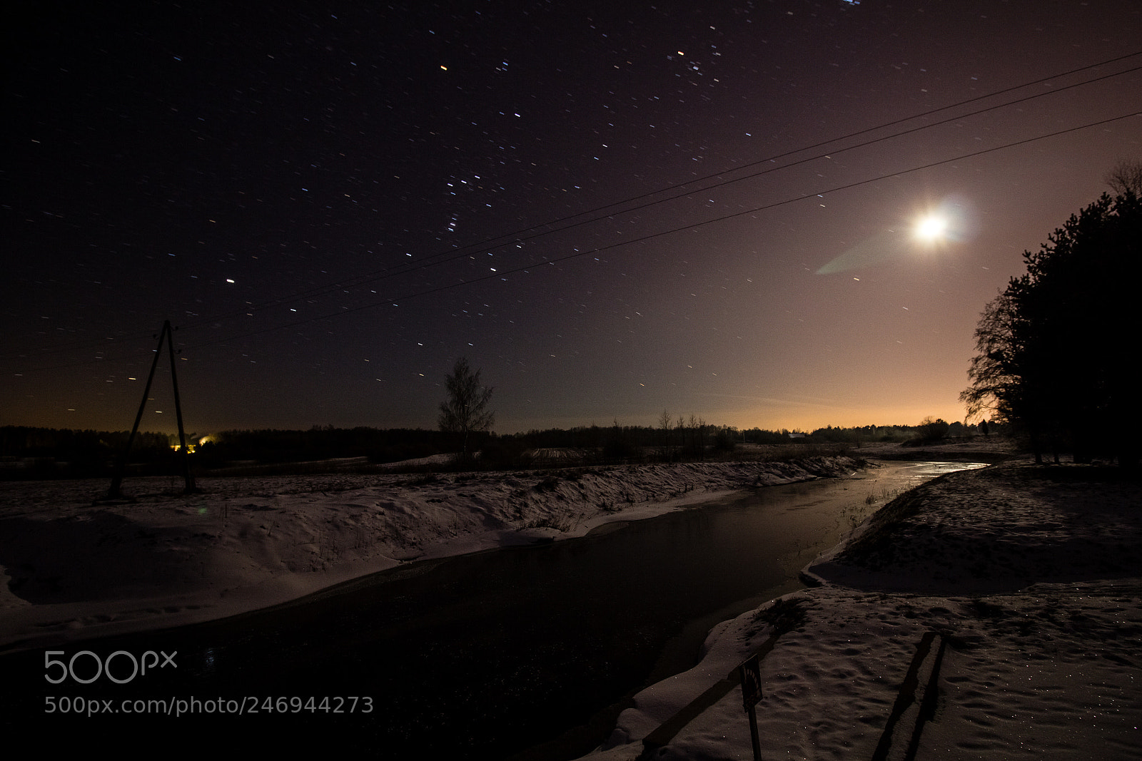 Canon EOS 600D (Rebel EOS T3i / EOS Kiss X5) sample photo. Stars by the river photography