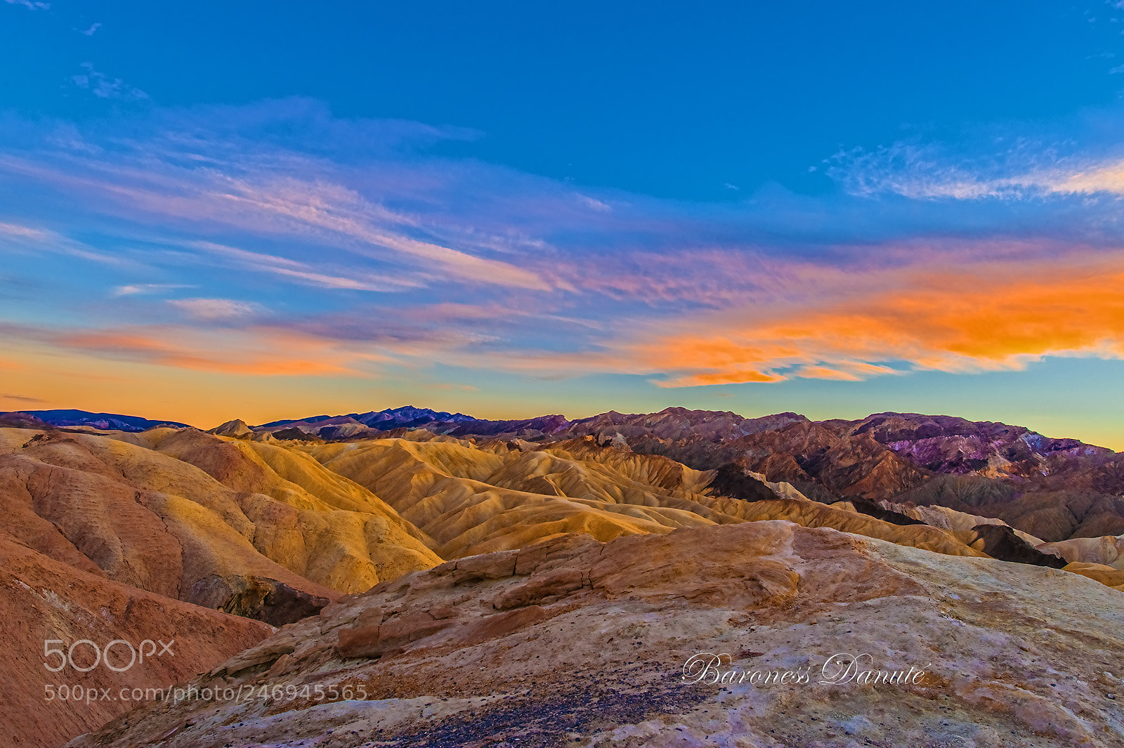Nikon D3 sample photo. Desert sunset photography
