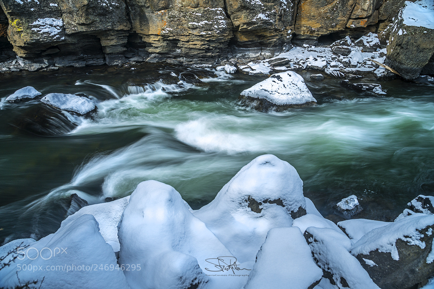 Sony a7R II sample photo. Wintry rapids photography
