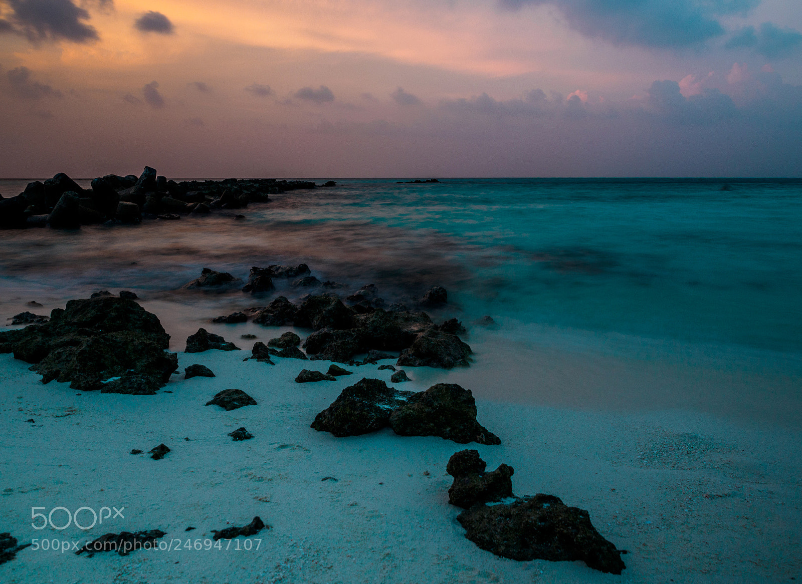 Olympus PEN E-PL7 sample photo. Sunset in maldives photography