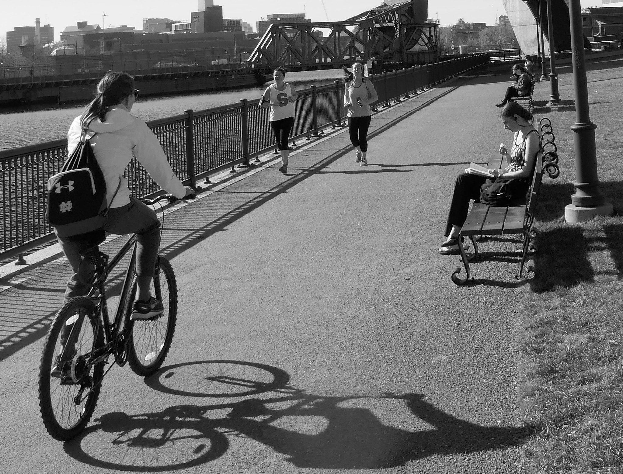 Panasonic Lumix DMC-ZS100 (Lumix DMC-TZ100) sample photo. Activity at the zakim bridge park charlestown ma photography