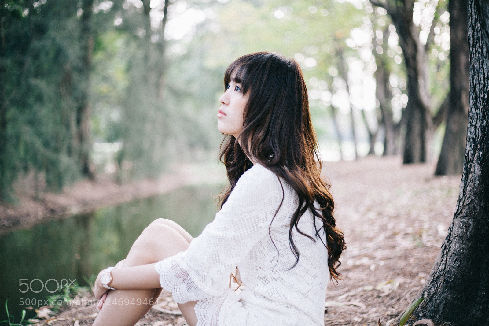 Canon EOS 5D sample photo. Beauty girl in white photography