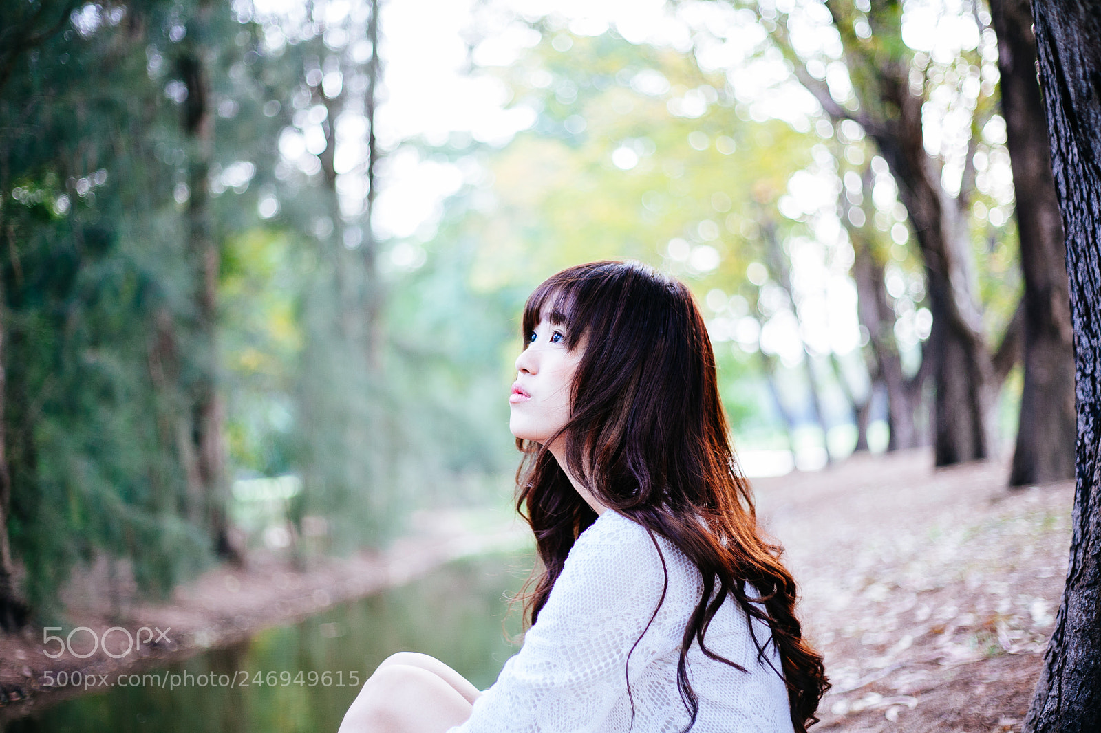 Canon EOS 5D sample photo. Beauty girl in white photography