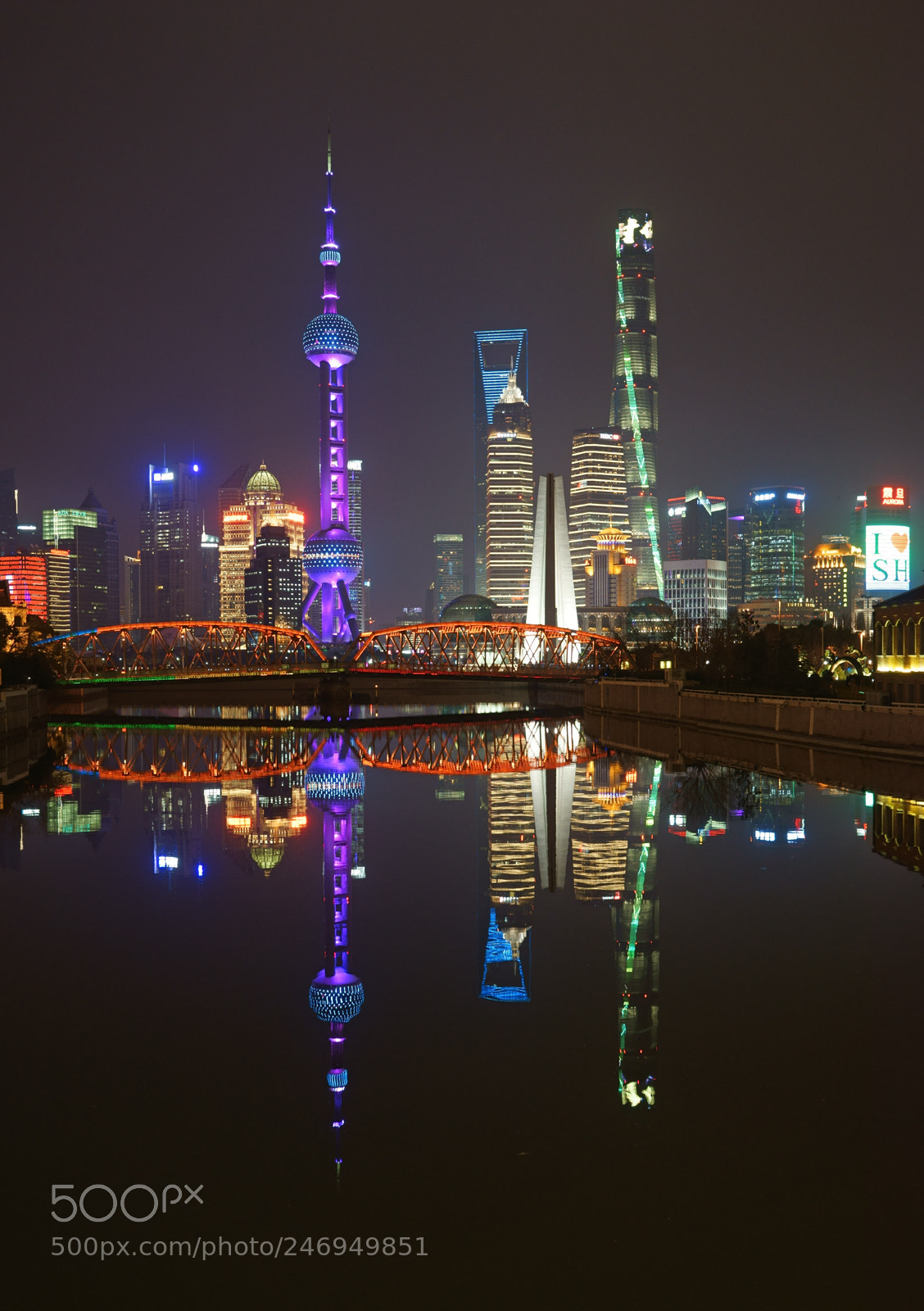 Sony a7R sample photo. Shanghai at night photography