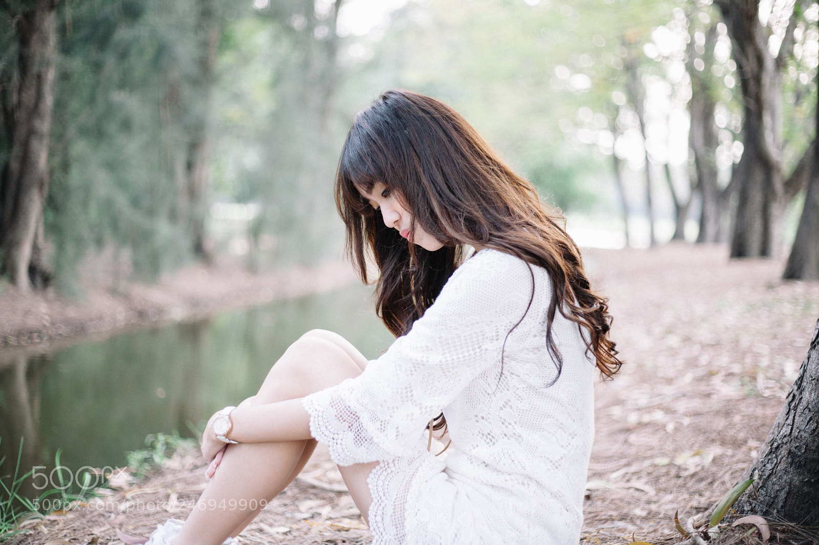 Canon EOS 5D sample photo. Beauty girl in white photography