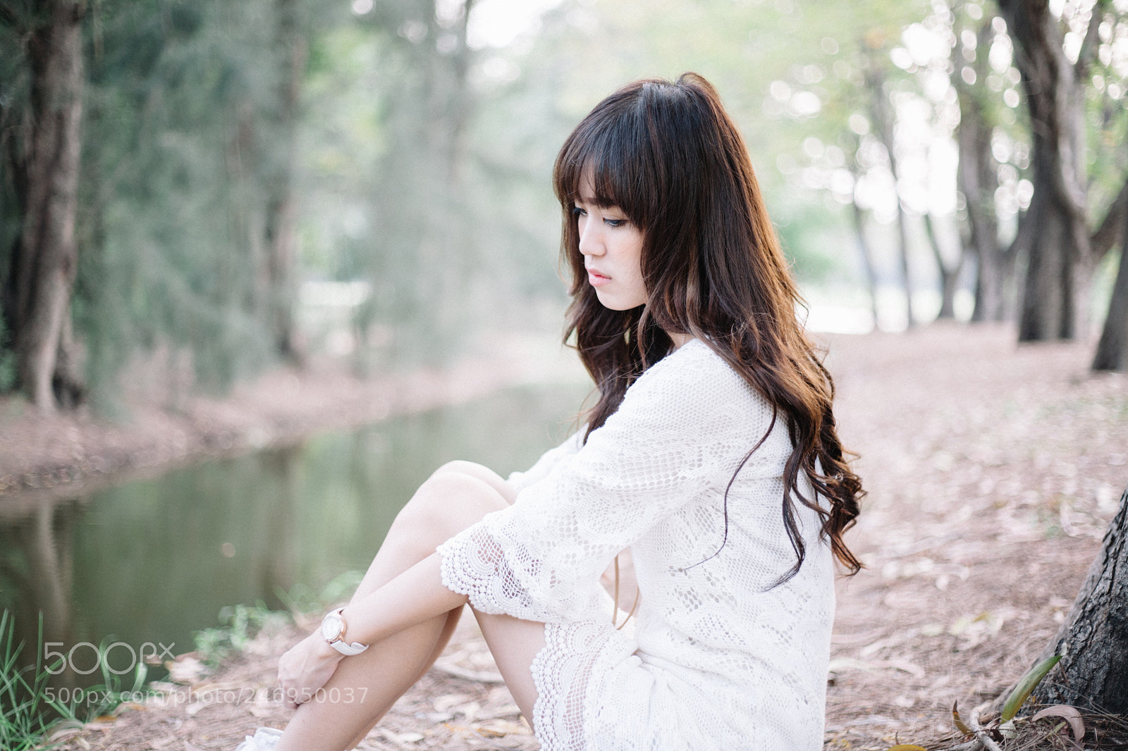 Canon EOS 5D sample photo. Beauty girl in white photography