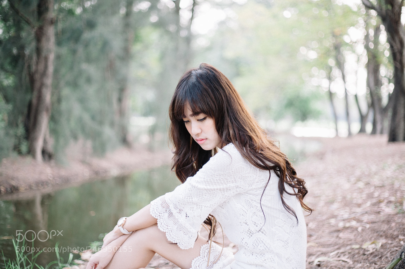 Canon EOS 5D sample photo. Beauty girl in white photography