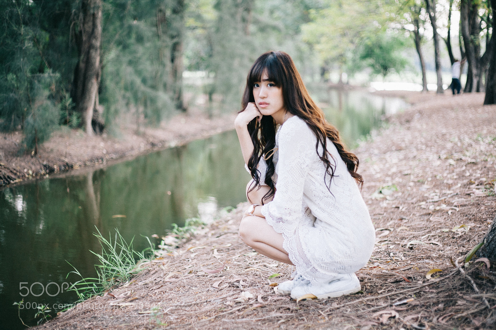 Canon EOS 5D sample photo. Beauty girl in white photography