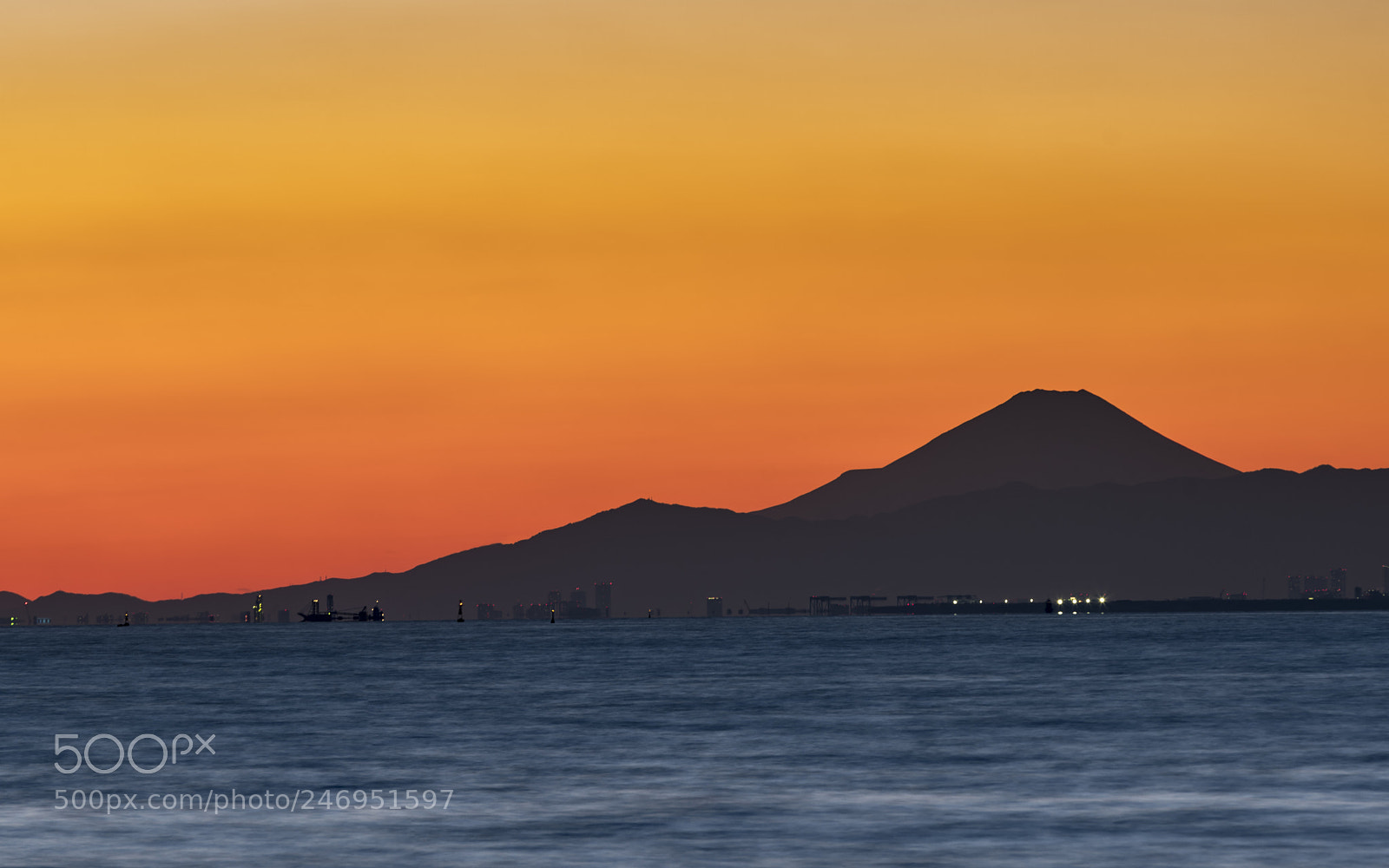 Sony a7R III sample photo. Mount fuji after sunset photography