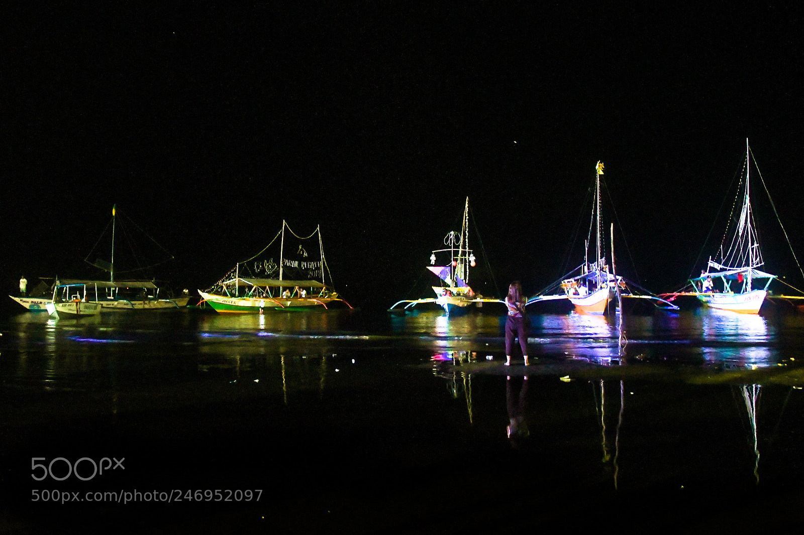 Nikon D7500 sample photo. Paraw at night photography