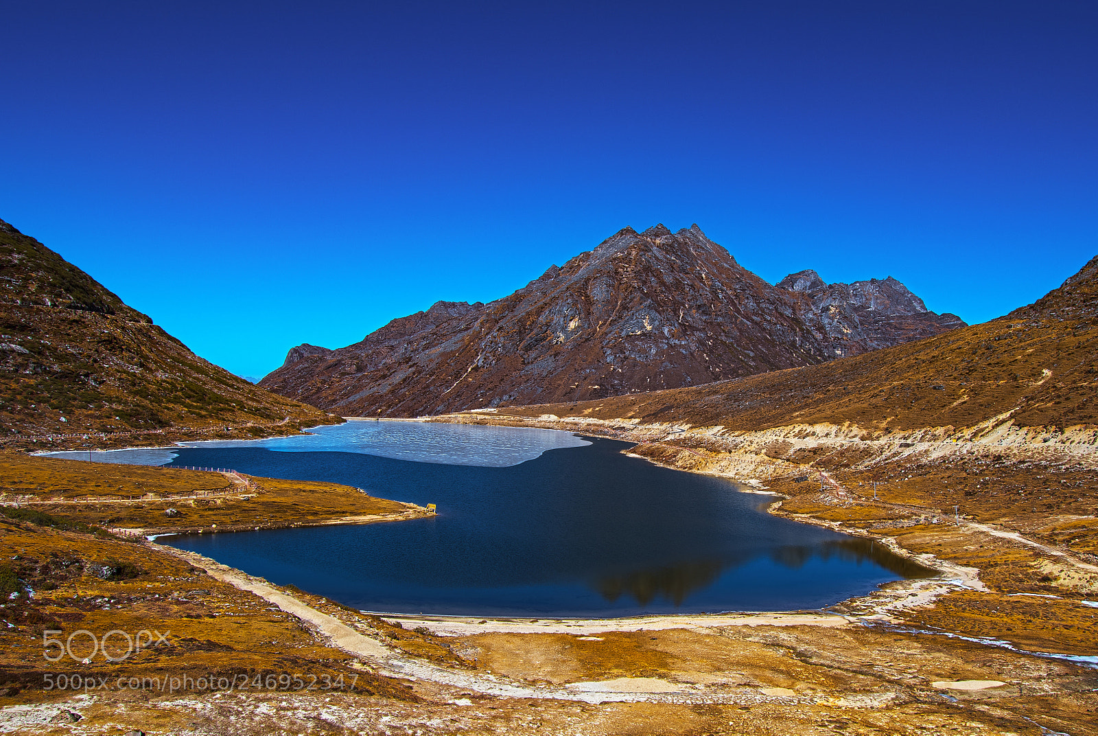 Nikon D7500 sample photo. Half frozen paradise lake photography