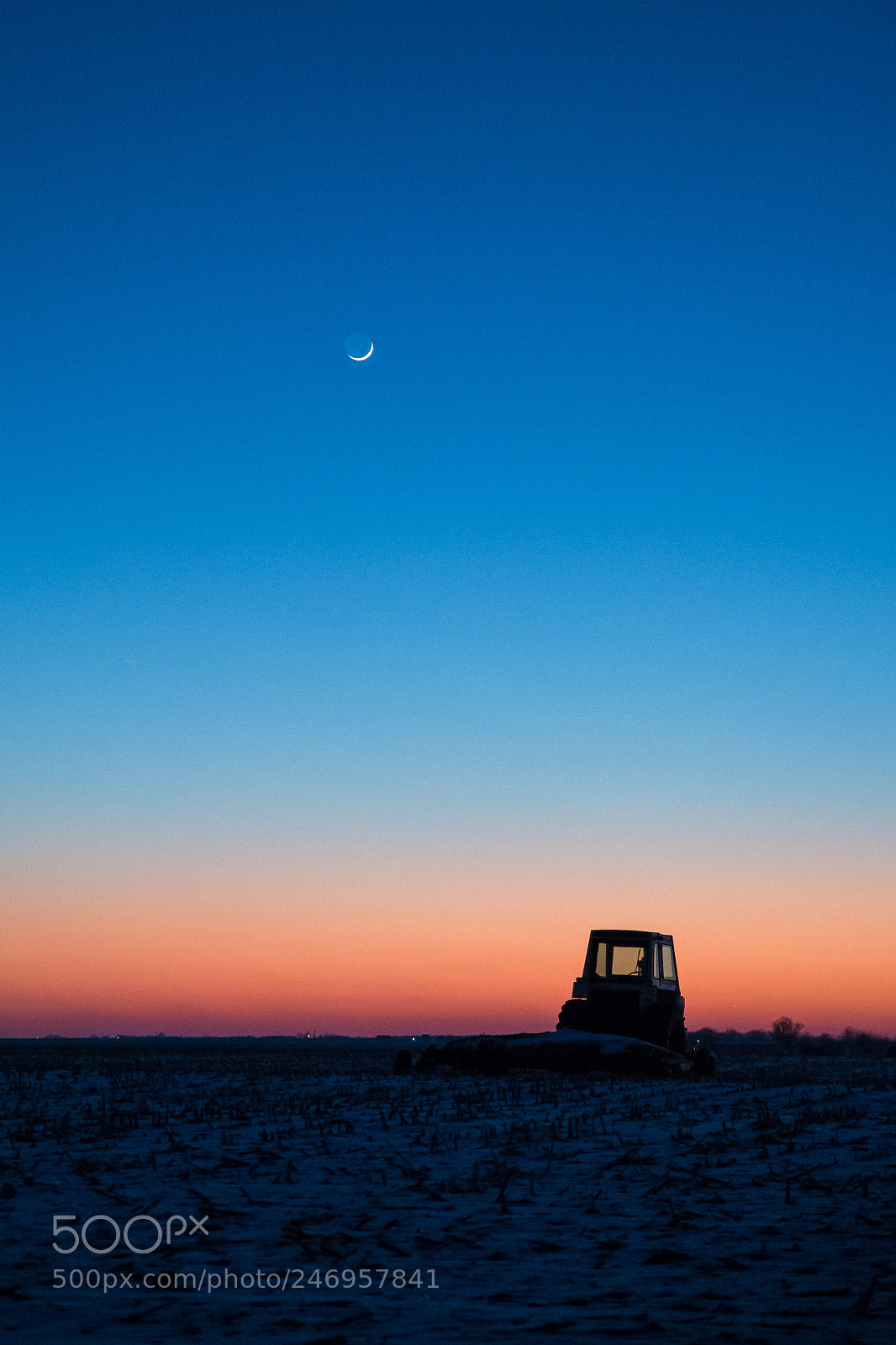 Nikon Df sample photo. The moon at twilight photography
