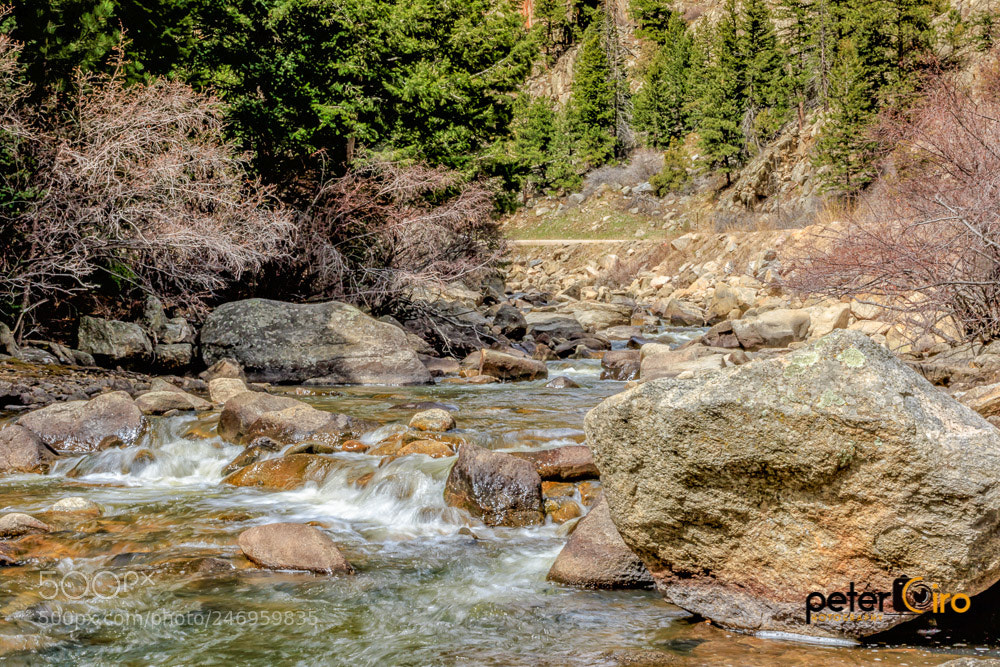 Canon EOS 7D Mark II sample photo. Rapids along boulder canyon photography