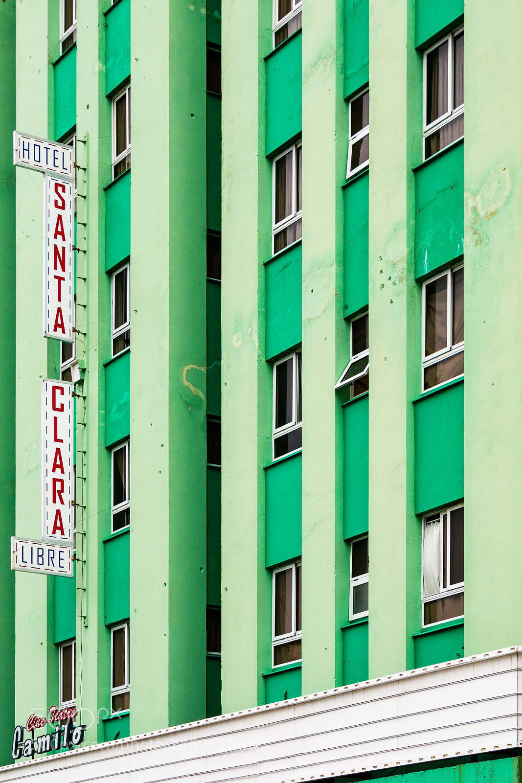 Canon EOS M3 sample photo. Hotel with bullet holes photography