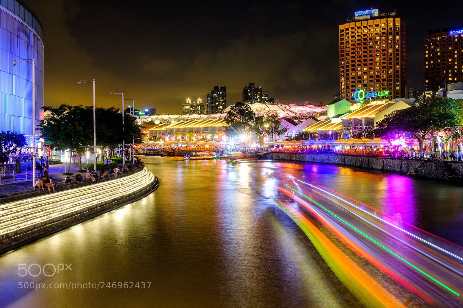 Fujifilm X-T2 sample photo. Night at clark quay photography