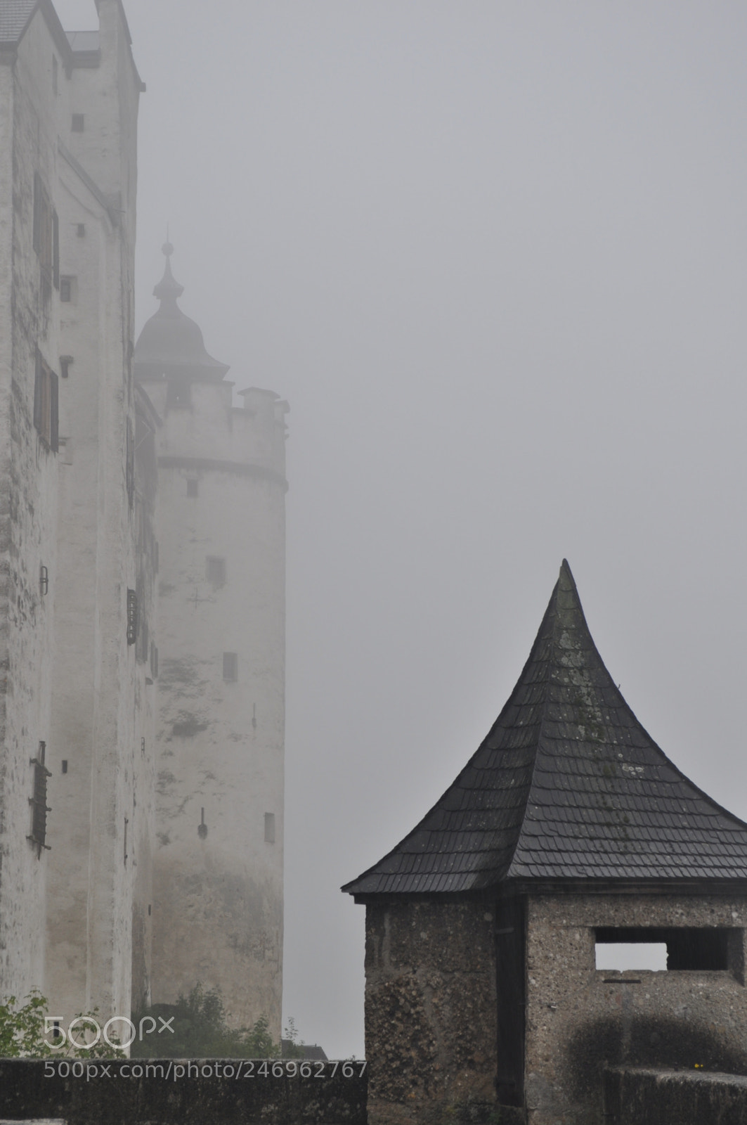 Nikon D5000 sample photo. Ramparts in the rain 01 photography
