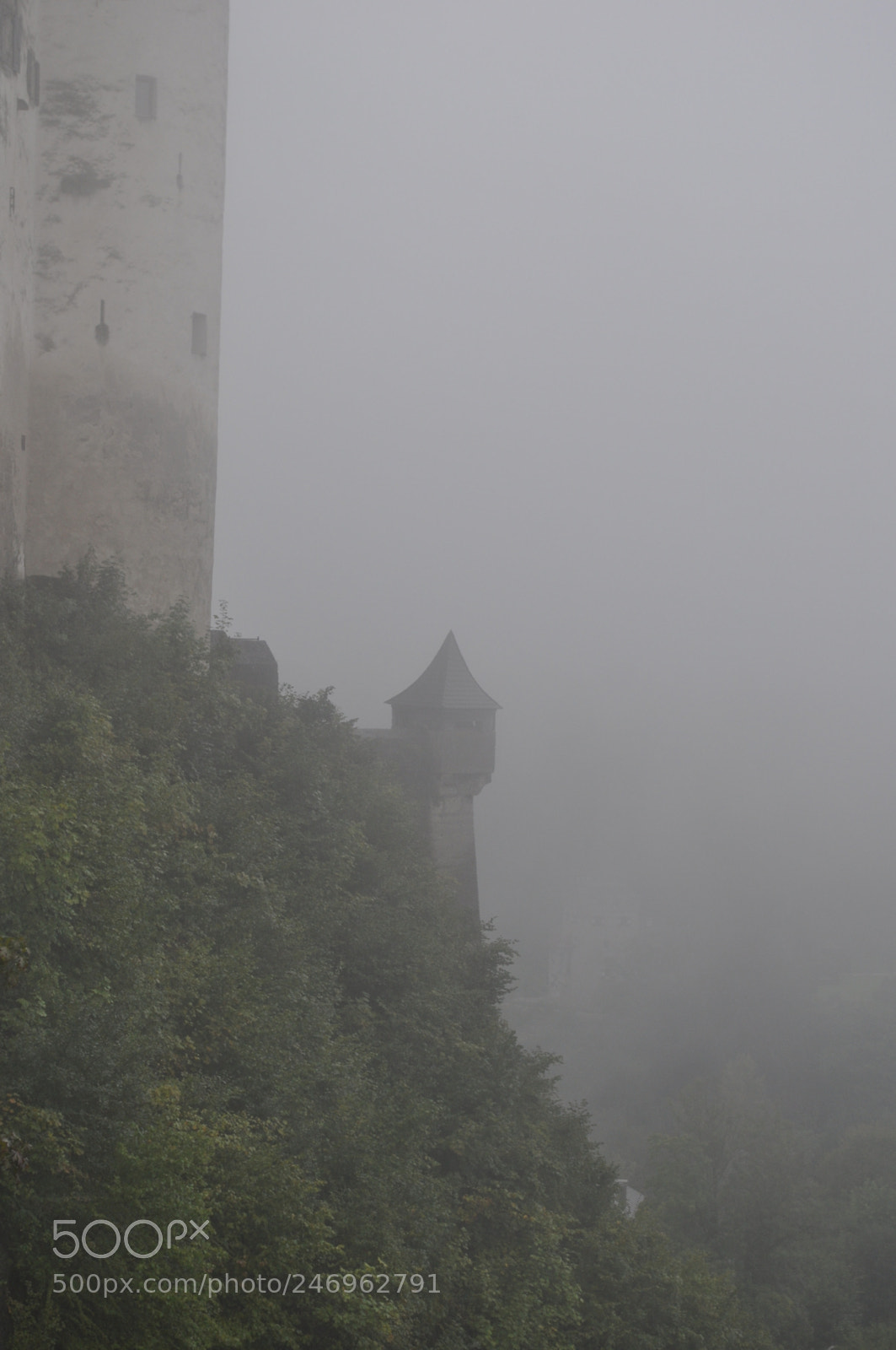 Nikon D5000 sample photo. Ramparts in the rain 02 photography