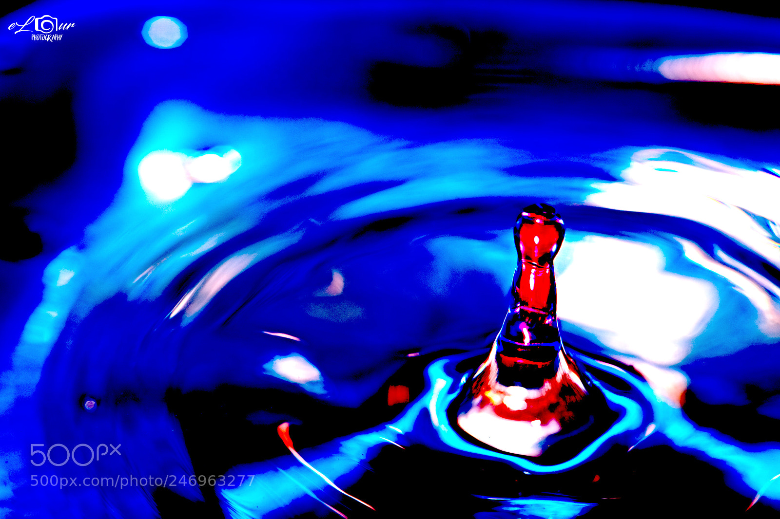 Canon EOS 5DS sample photo. Droplet into the blue photography