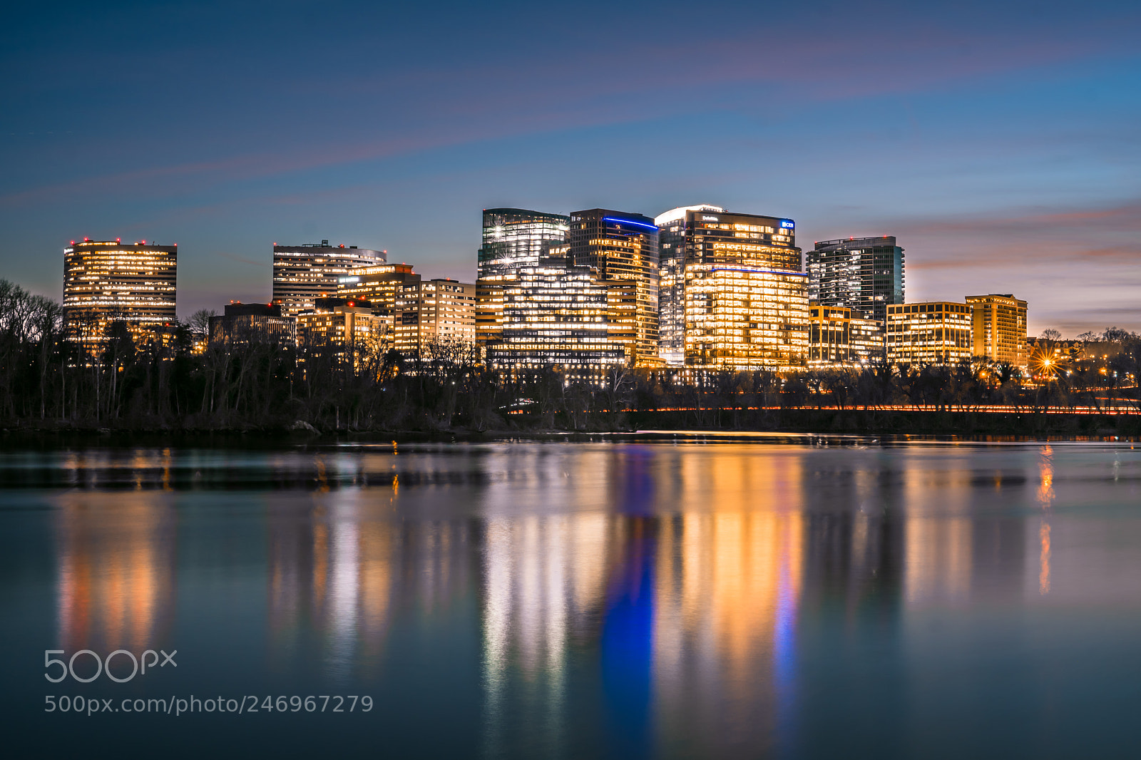Sony a6300 sample photo. Rosslyn at dusk. photography