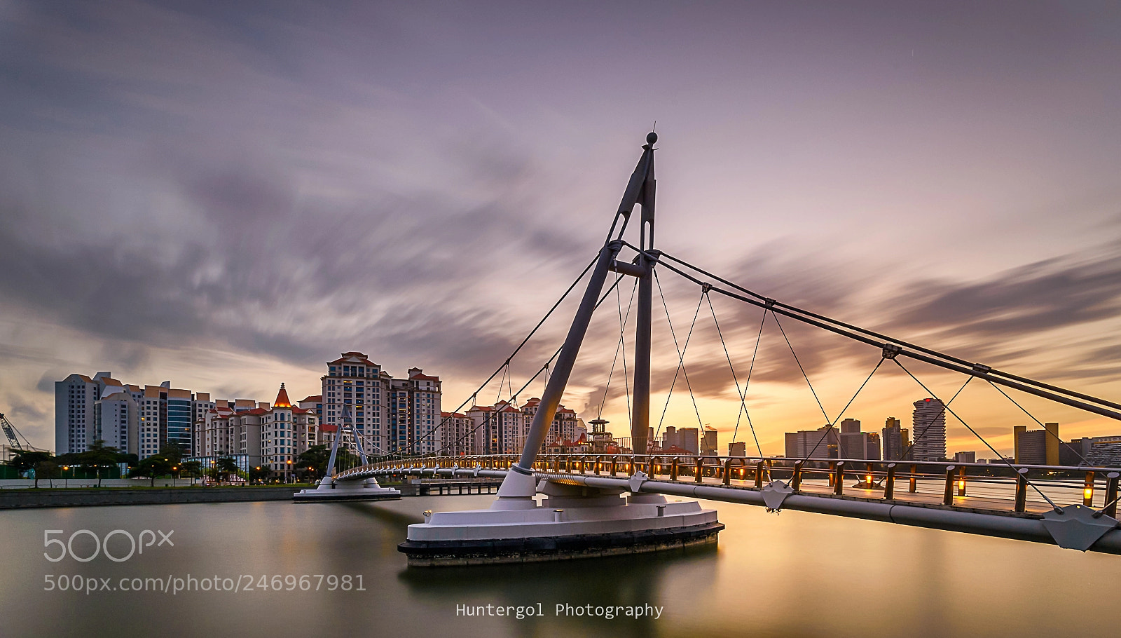 Nikon D610 sample photo. Sunset on the bridge photography