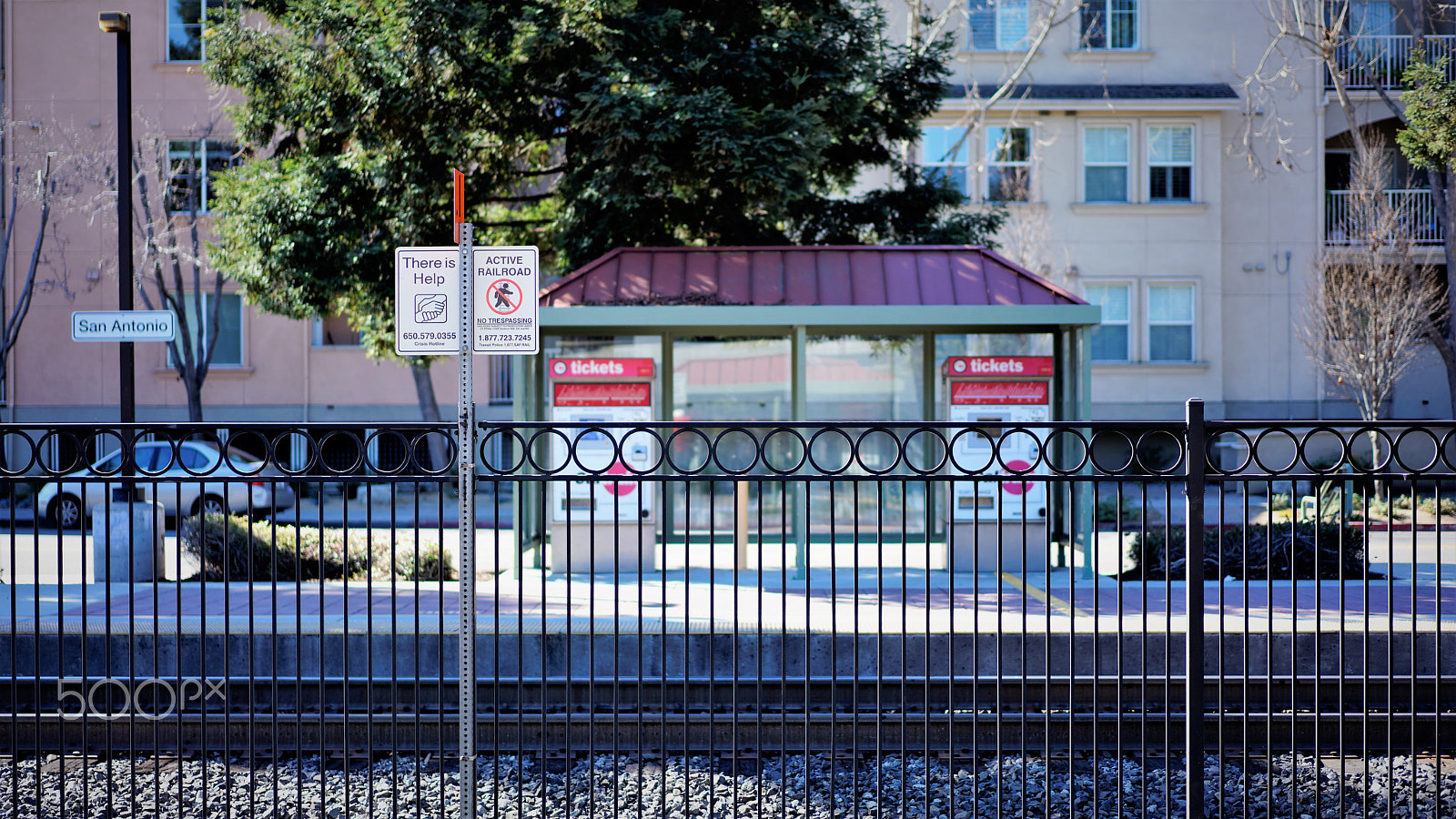 Sony a7R III + Sony Sonnar T* FE 55mm F1.8 ZA sample photo. San antonio station - caltrain photography