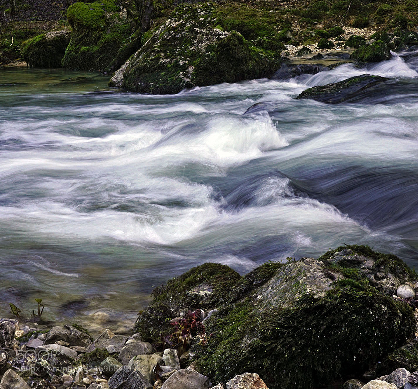 Sony ILCA-77M2 sample photo. Torrent and mossy rocks photography