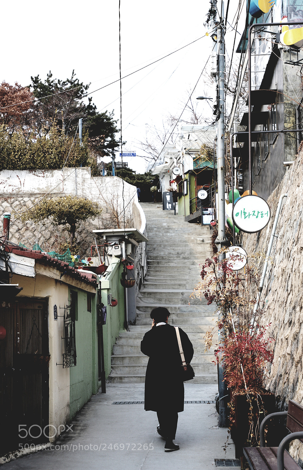 Canon EOS 6D Mark II sample photo. Stairway of old town photography
