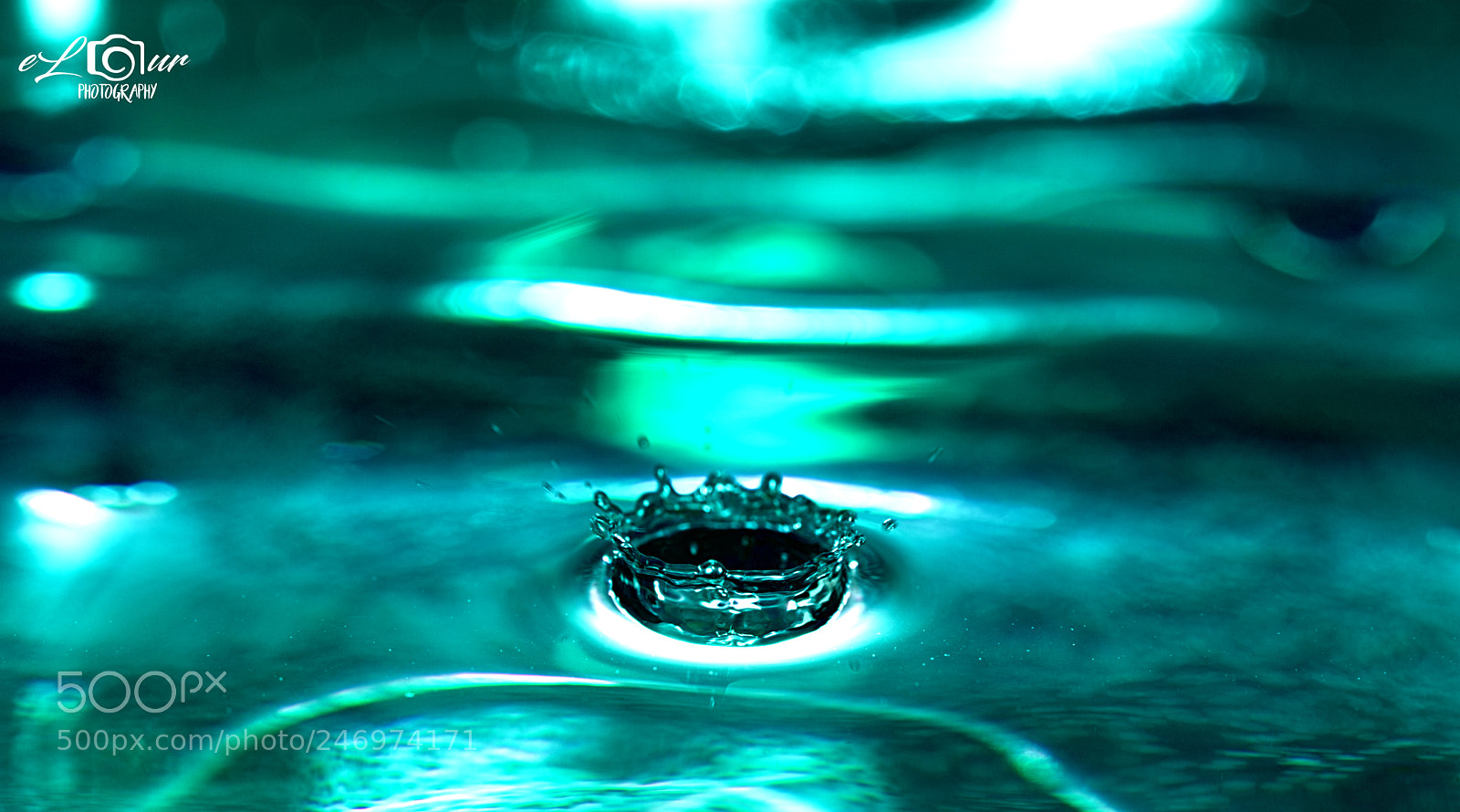 Canon EOS 5DS sample photo. Neon droplet photography