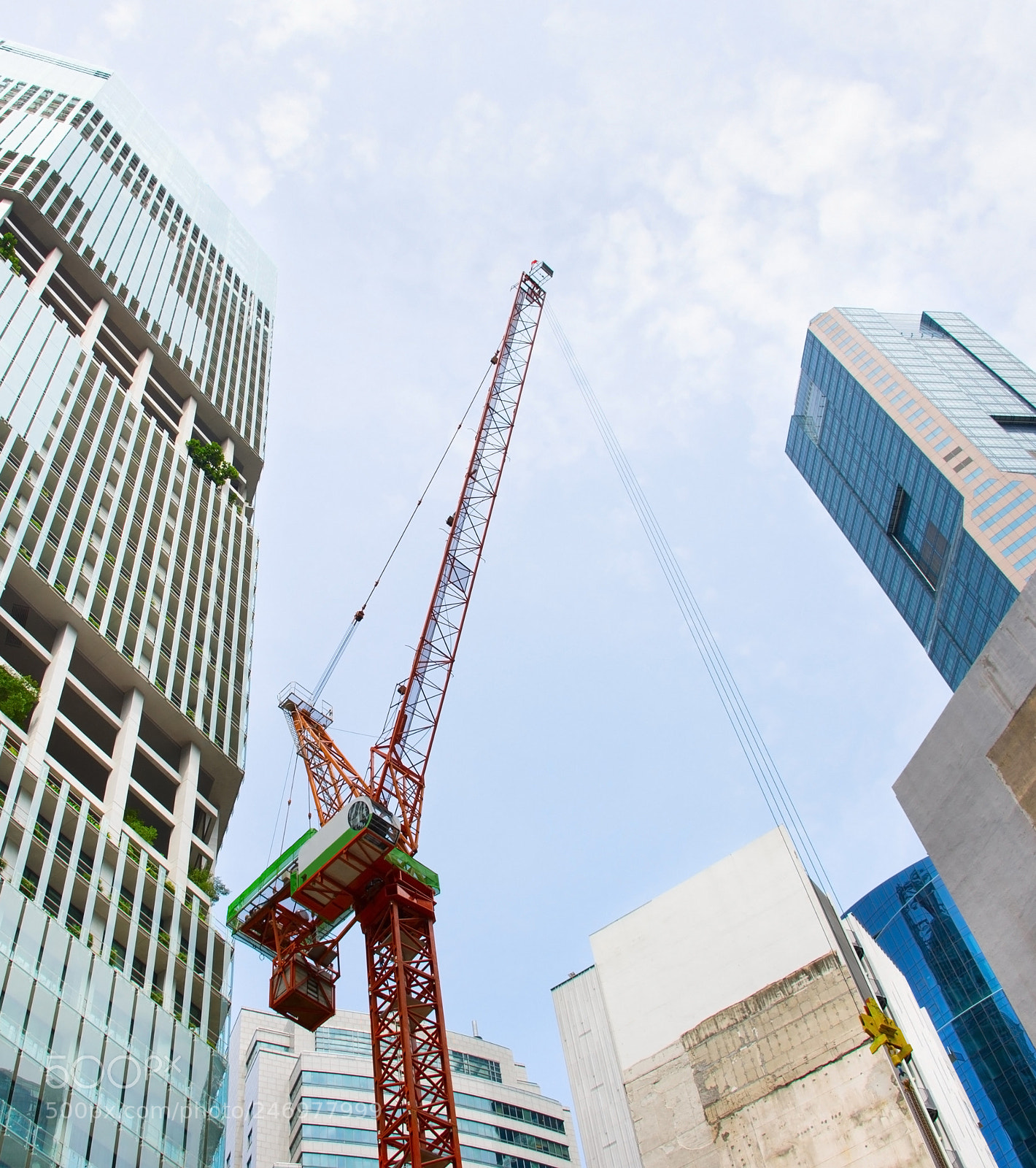 Nikon Df sample photo. Singapore downtown construction site photography