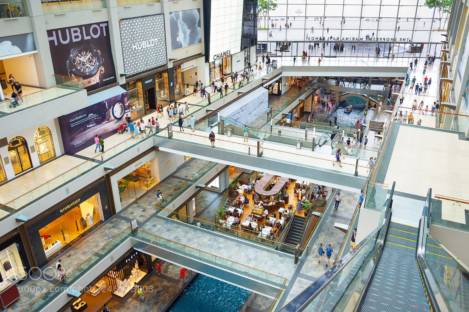 Nikon Df sample photo. Shopping center marina bay photography