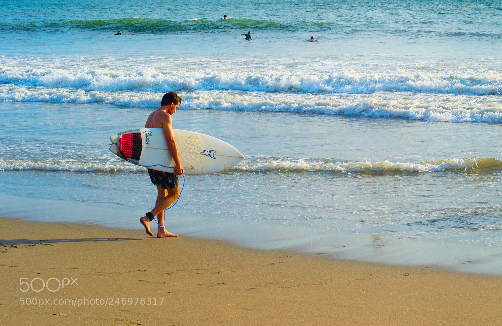 Nikon Df sample photo. Surfer with surfboard at photography