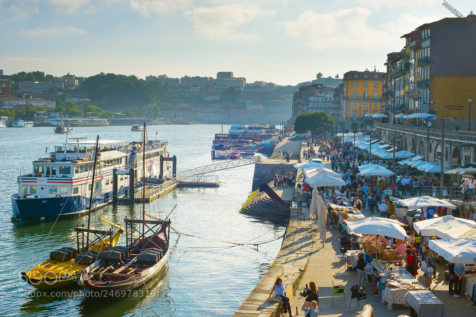 Nikon Df sample photo. People porto embankment overview photography