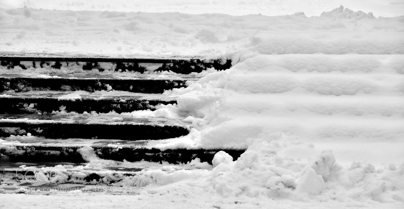 Nikon D7000 sample photo. Winter stairs photography