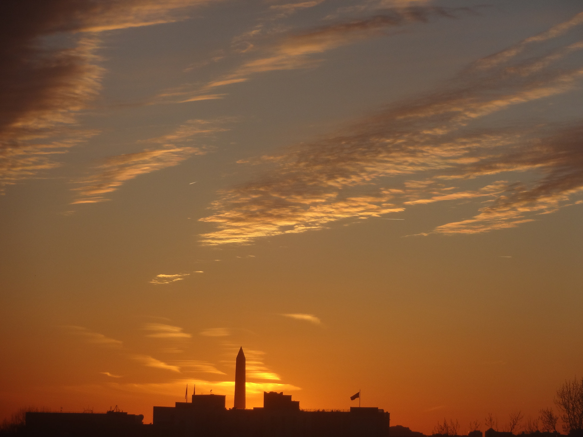 Sony DSC-WX150 sample photo. Washington dc sunset dsc photography