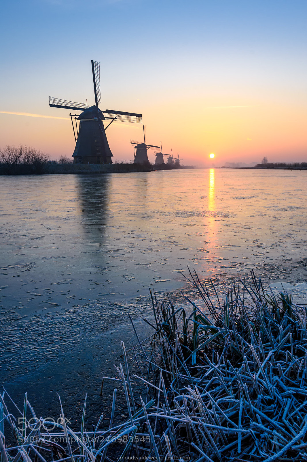 Nikon D7200 sample photo. Winter in kinderdijk photography