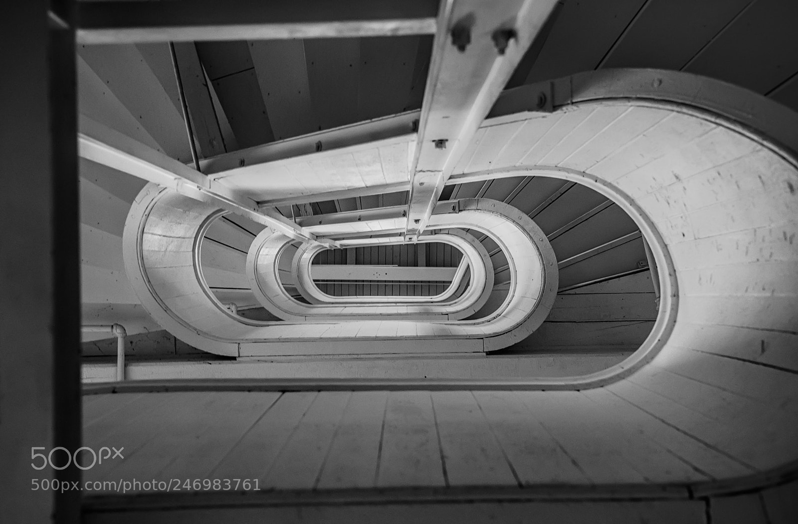 Nikon D810 sample photo. Stairwell at old textile photography
