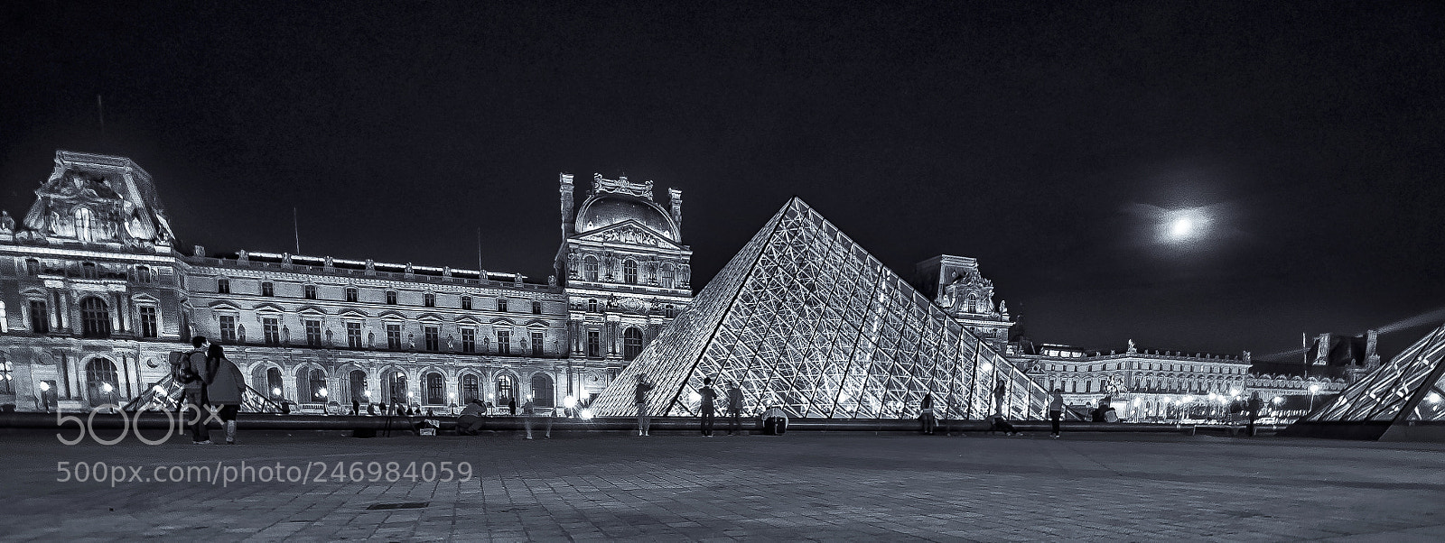 Nikon D90 sample photo. Louvre at midnight photography
