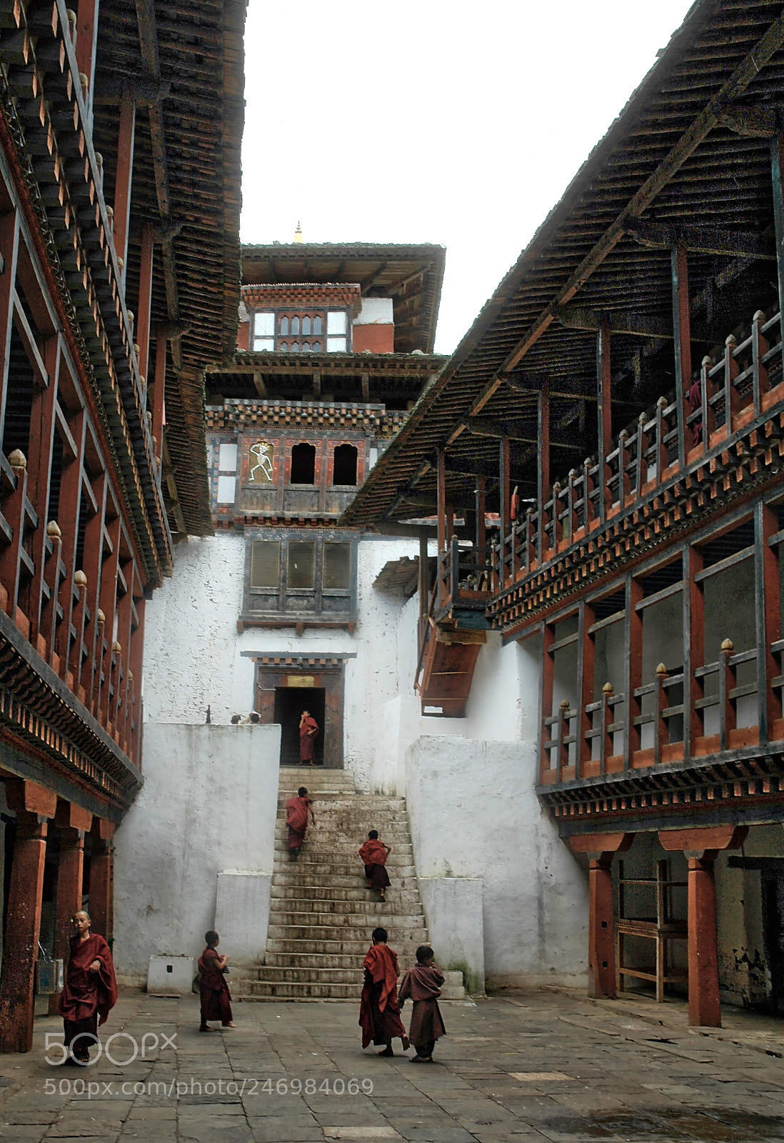 Nikon D70 sample photo. Bhutan monastery photography