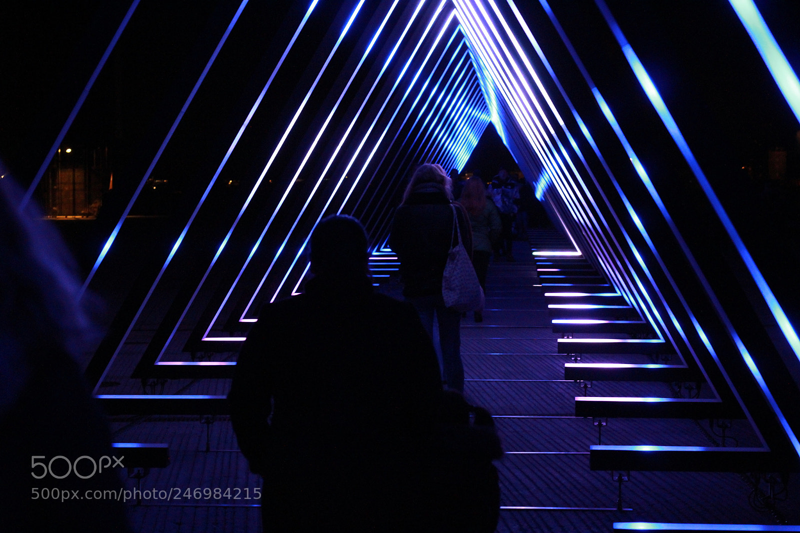 Canon EOS 1200D (EOS Rebel T5 / EOS Kiss X70 / EOS Hi) + Canon EF 50mm F1.8 STM sample photo. Light art on pier photography