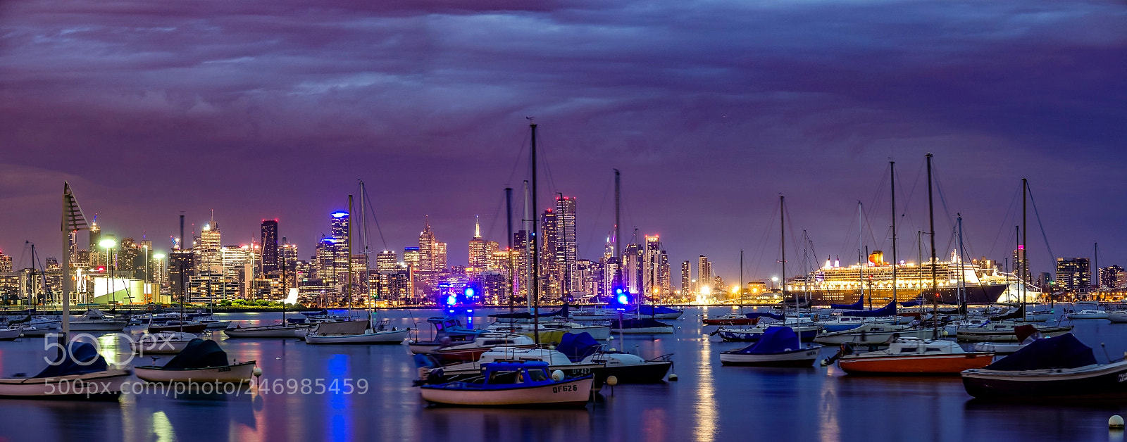 Sony Cyber-shot DSC-RX10 III sample photo. Evening view of melbourne photography