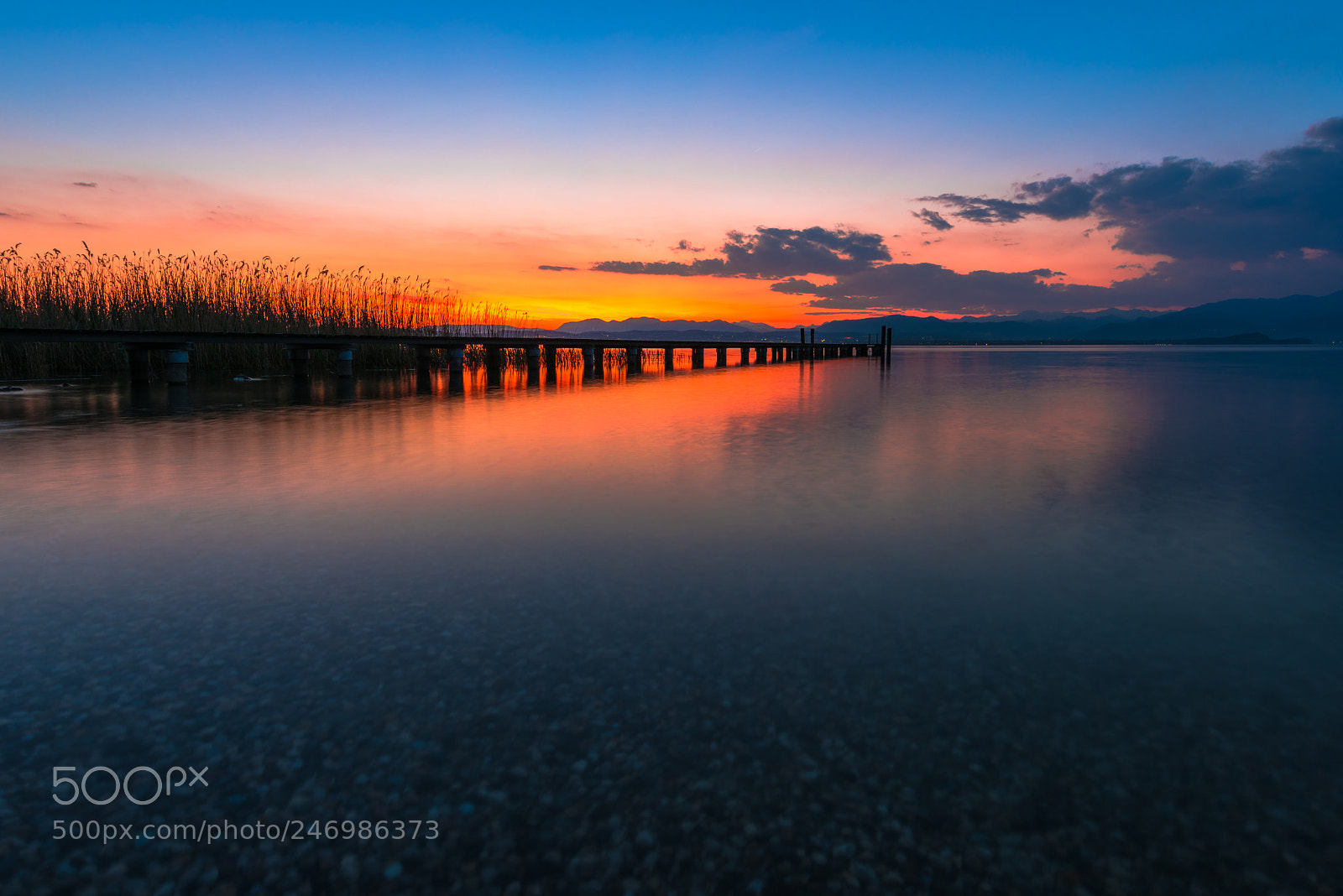 Nikon D810 sample photo. Tramonto sul lago photography