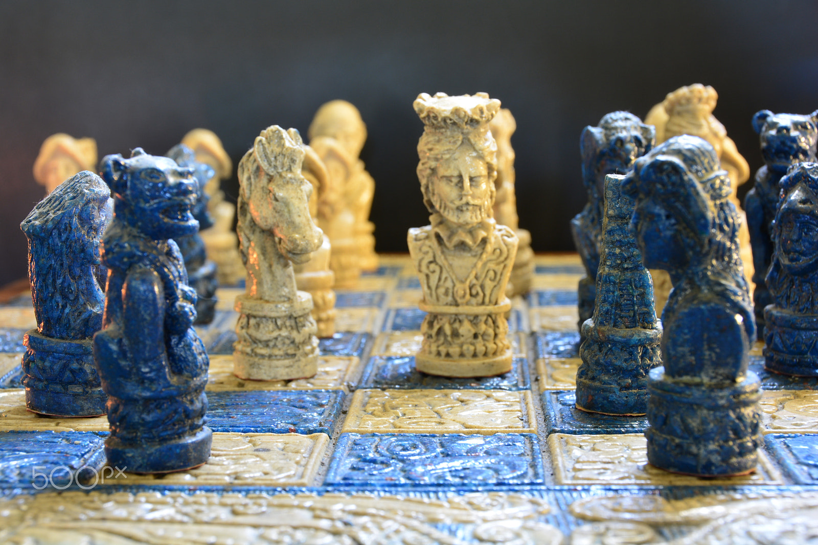 Nikon D5200 sample photo. Chess - white king & group photography