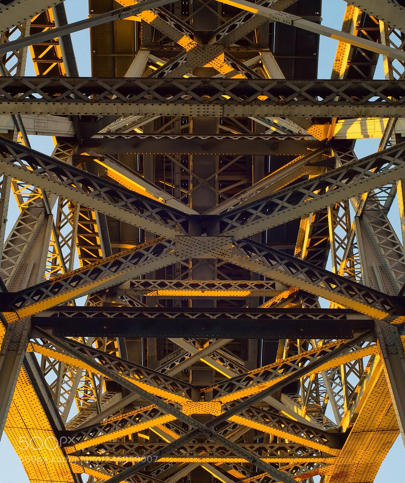 Nikon Df sample photo. Inside old steel bridge photography