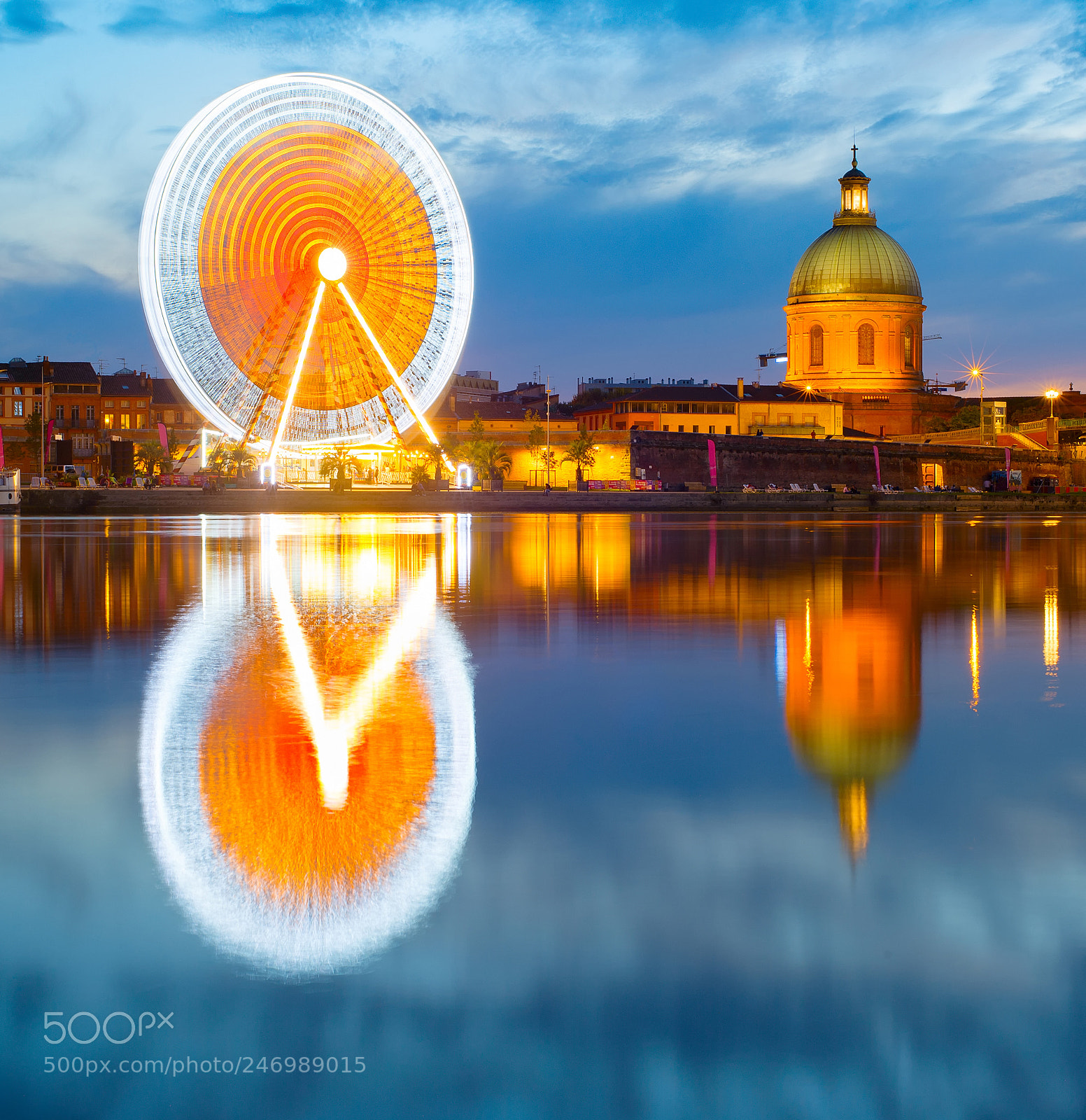 Nikon Df sample photo. Toulouse landmarks by river photography